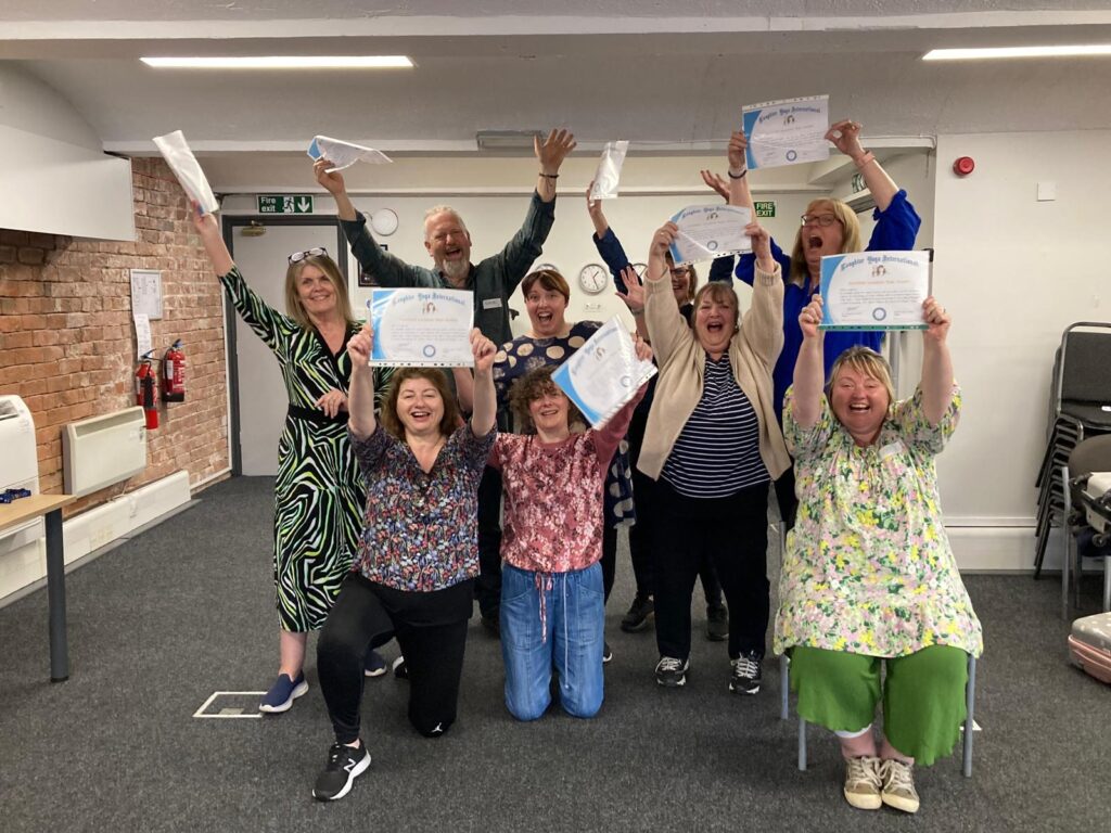 2024 05 03 Certified Laughter Yoga Leaders Preston - Corporate Laughter Yoga Training & Workshop Specialists in the UK | Corporate Wellness & Workplace Wellbeing Programmes, Trainings & Workshops in London UK with Laughter Yoga Expert Lotte Mikkelsen