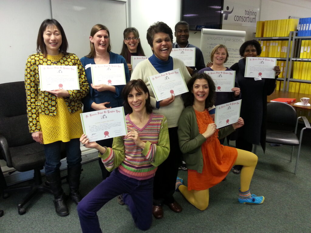 2013 03 08 Certified Group - Corporate Laughter Yoga Training & Workshop Specialists in the UK | Corporate Wellness & Workplace Wellbeing Programmes, Trainings & Workshops in London UK with Laughter Yoga Expert Lotte Mikkelsen